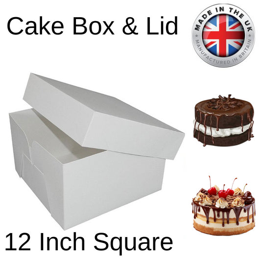 1X Cake Box 12"(12" Lid & 12" Base)