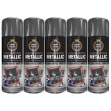 5X Paint Factory Paintgun Grey Metallic Spray Paint 400ml