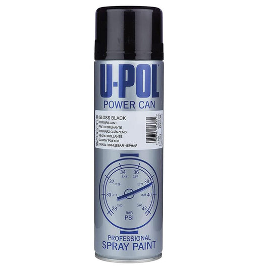 Upol Power Can Gloss Black Spray Paint 500ml