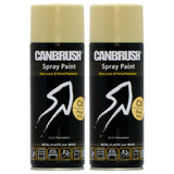 2X Canbrush C6 Royal Ivory Spray Paint 400ml