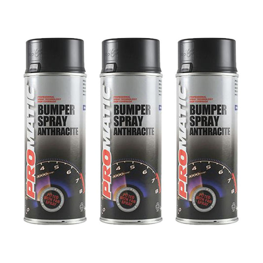 3X Promatic Bumperspray Anthracite Spray Paint 400ml