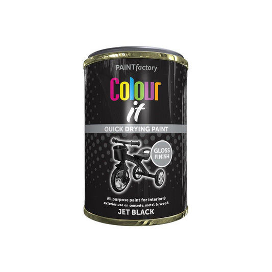 Paint Factory Jet Black Gloss Tin 300ml