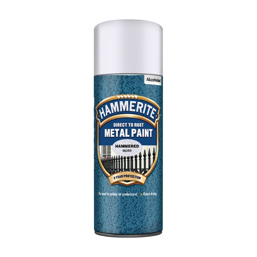 Hammerite Hammered Silver Spray Paint 400ml