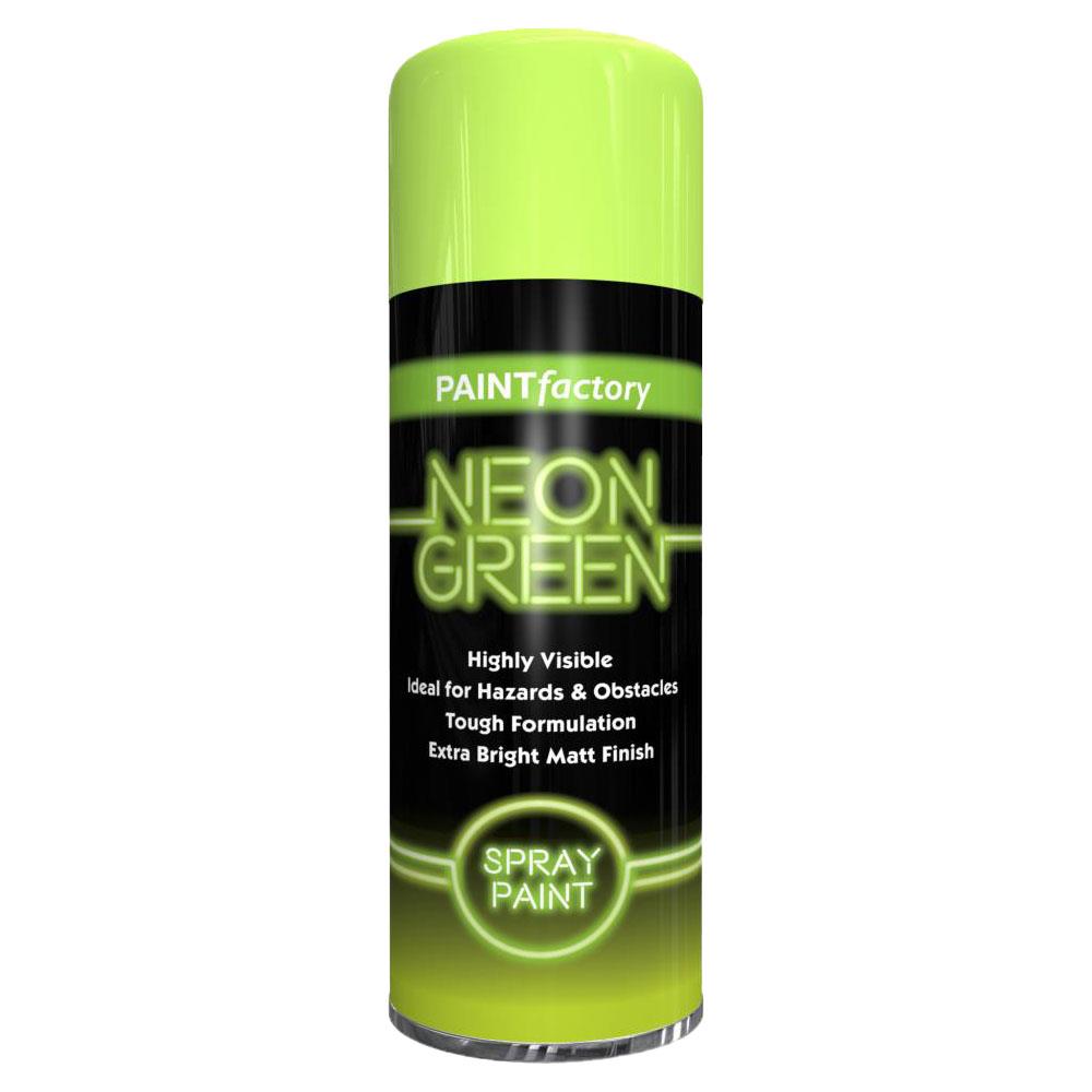 Paint Factory Fluorescent Neon Green Spray Paint 200ml