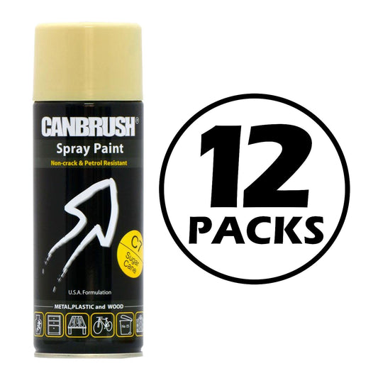 12X Canbrush C7 Sugar Cane Spray Paint 400ml