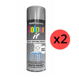 2X Paint Factory Auto White Primer Spray 250ml