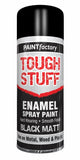 Paint Factory Tough Stuff Enamel Black Matt 400ml