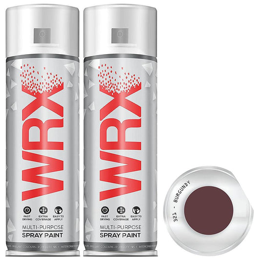 2X WRX Flat Burgundy Spray Paint 400ml