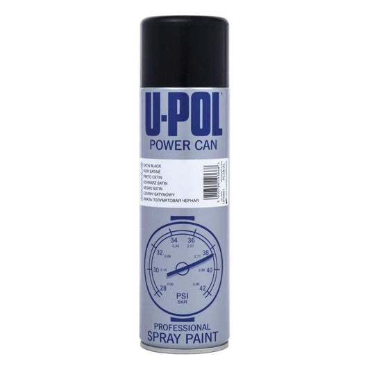 Upol Power Can Satin Black Spray Paint 500ml