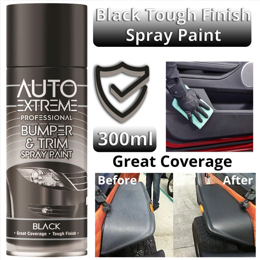 Auto Extreme Bumper & Trim Spray Paint Black 400Ml