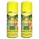 2X Paint Factory Daybreak Yellow Spray 400ml