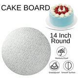 1 Board - 14" Round Silver Double Thick Cards