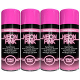 4X Paint Factory Neon Pink Spray Paint 400ml