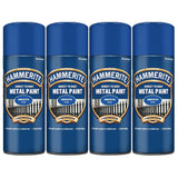 4X Hammerite Smooth Blue Spray Paint 400ml