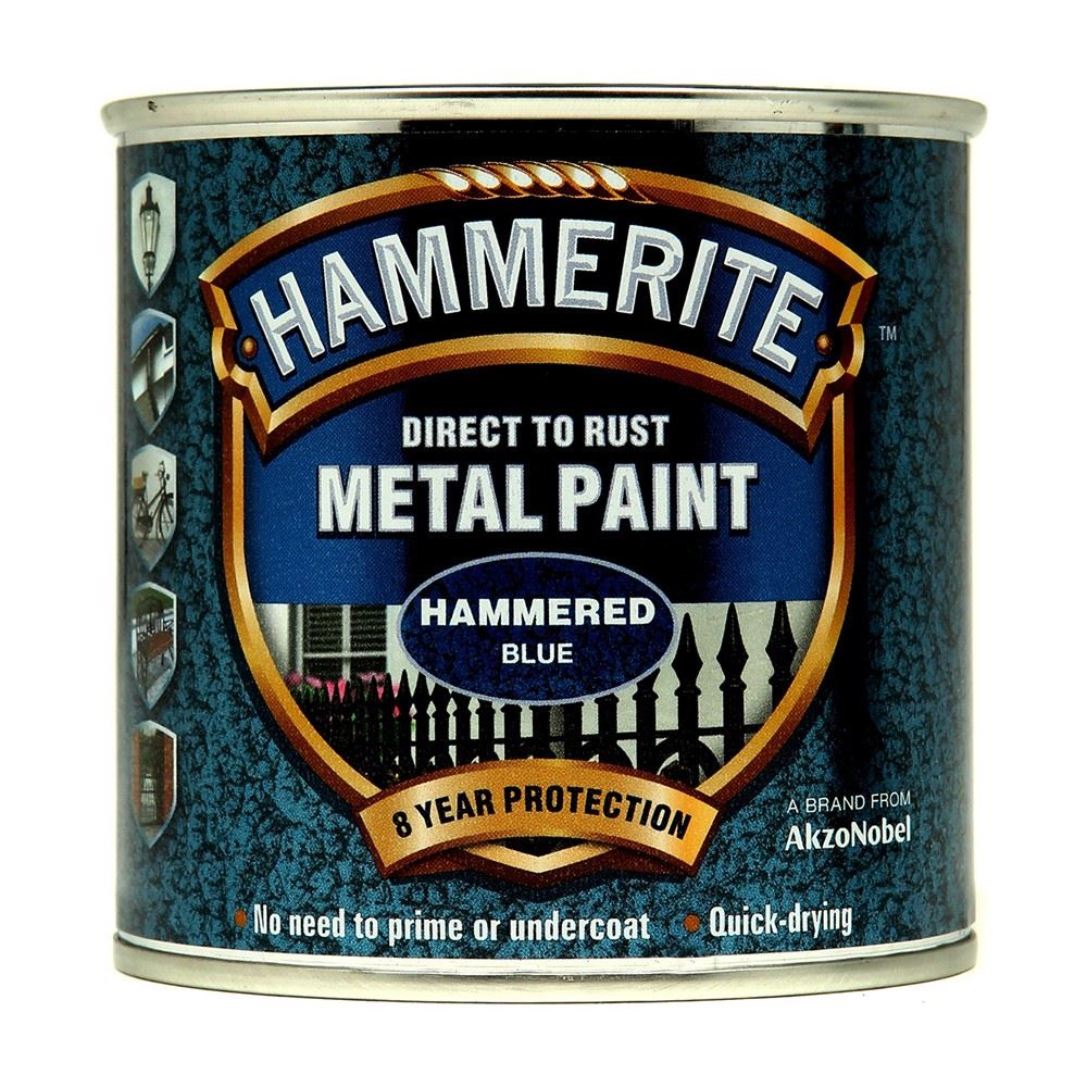 Hammerite Hammered Blue Paint 250ml