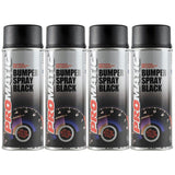 4X Promatic Bumperspray Black Spray Paint 400ml