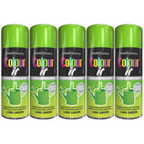 5X Paint Factory Lime Green Gloss Spray Paint 400ml