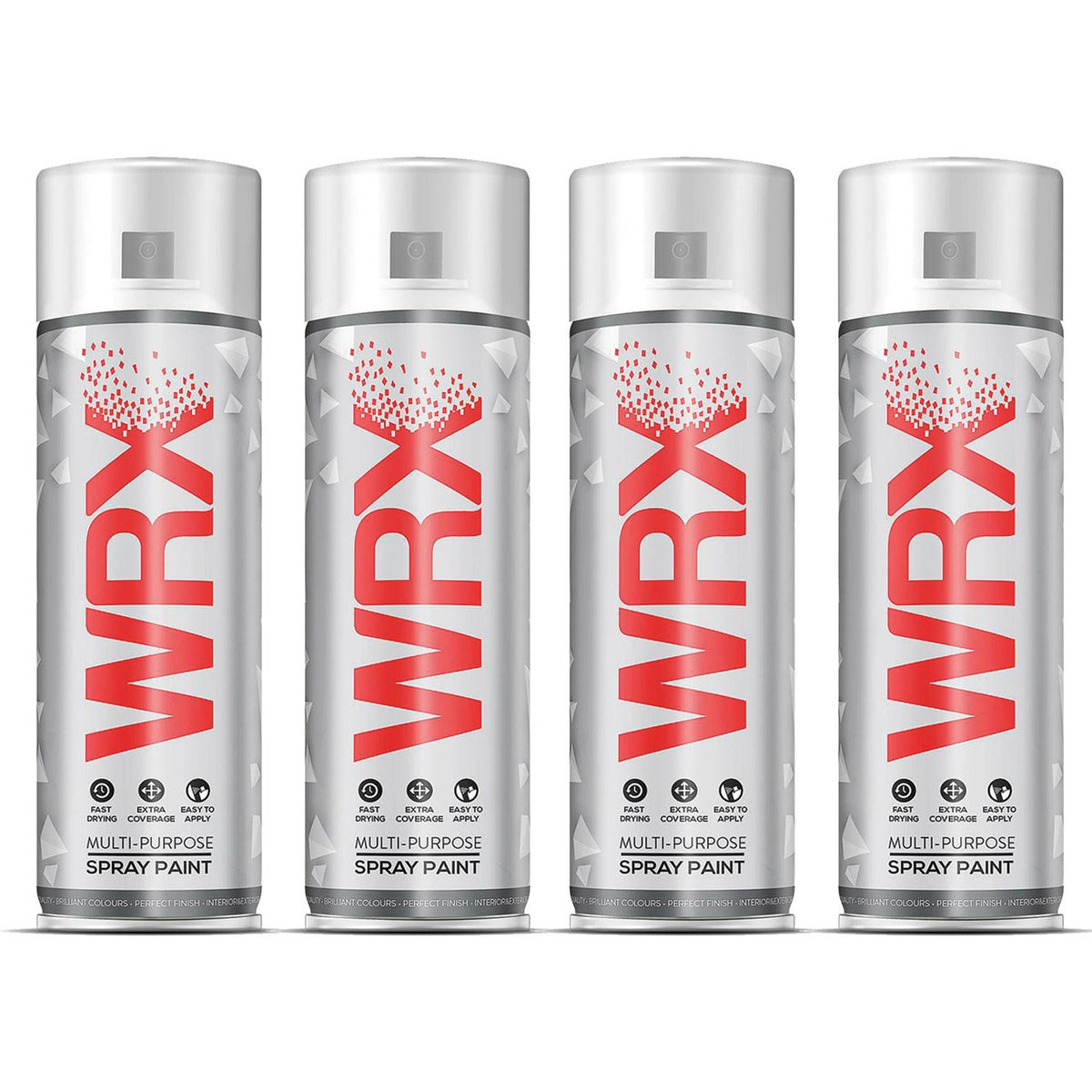 4X WRX Grey Primer Spray Paints 400ml