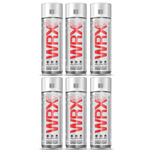 6X WRX Black Grey Spray Paints 400ml