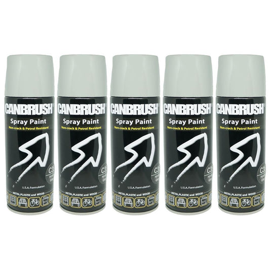 5X Canbrush C35 Honda Grey Spray Paint 400ml