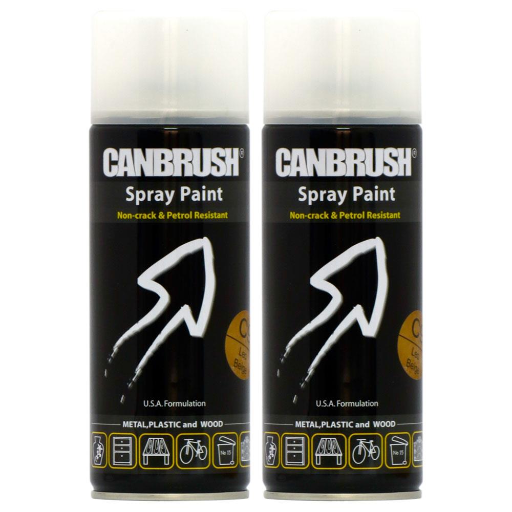 2X Canbrush C9 Leo Beige Spray Paint 400ml