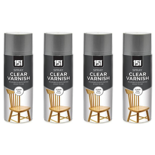 4X Clear Matt Varnish 400ml