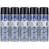 5X Upol Power Can Gloss Black Spray Paint 500ml