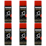 6X Canbrush C15 Vermillion Spray Paint 400ml