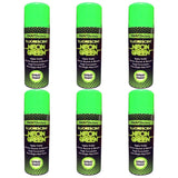 6X Paint Factory Fluorescent Neon Green Spray Paint 200ml