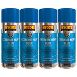 4X Hycote Extreme Heat Blue Spray Paint 400ml