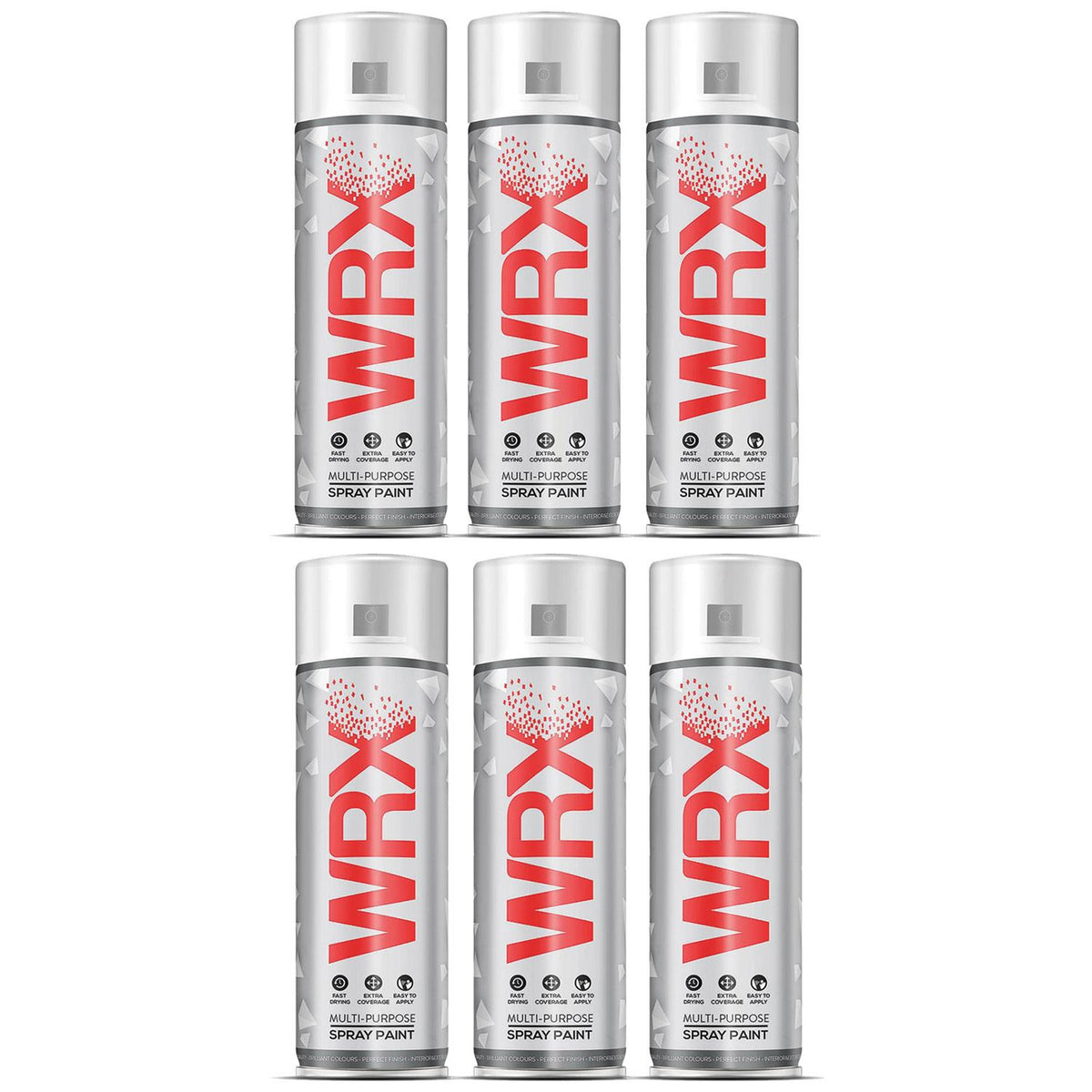 6X WRX Traffic White Spray Paints 400ml