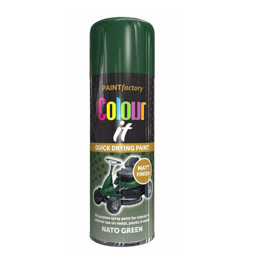 Paint Factory Nato Green Matt Spray Paint 400ml