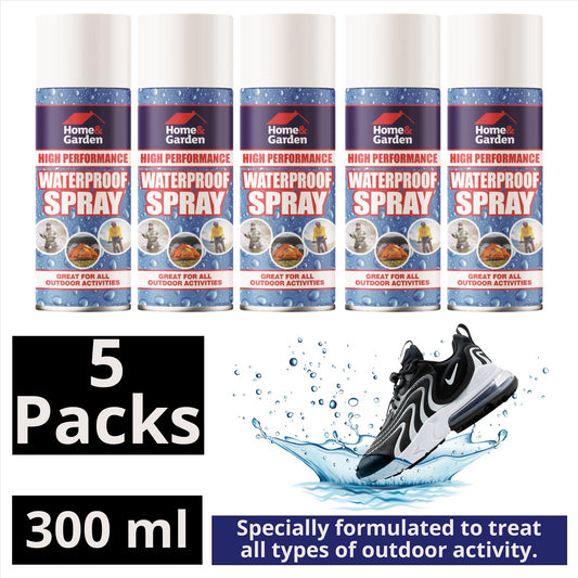 5x H&G Waterproof Spray 300Ml