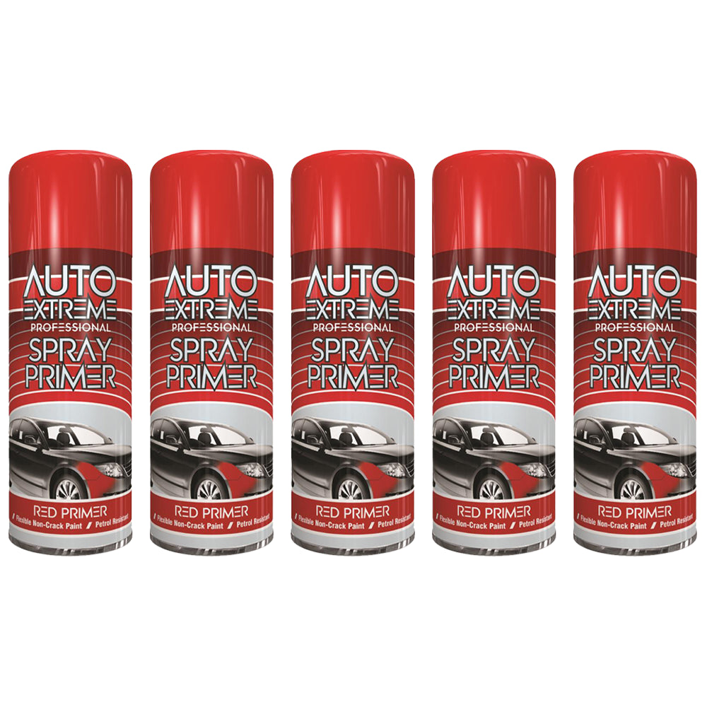 5X Auto Extreme Spray 400ml Red Primer