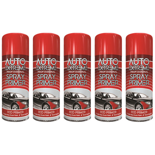 5X Auto Extreme Spray 400ml Red Primer