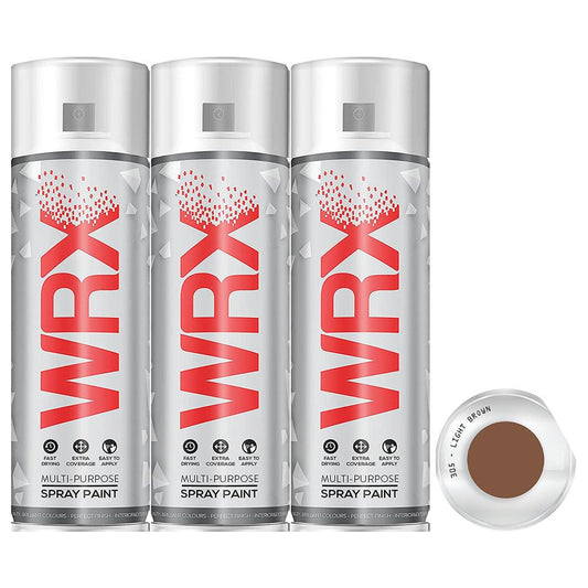 3X WRX Light Brown Spray Paint 400ml