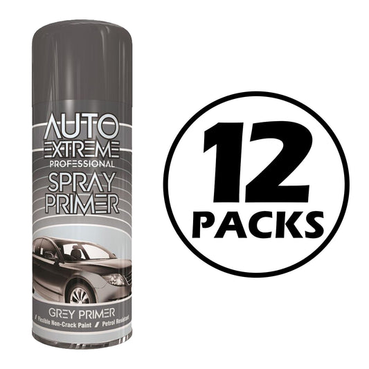 12X Auto Extreme Grey Primer Spray 400ml