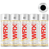 5X WRX Satin Black Spray Paint 400ml