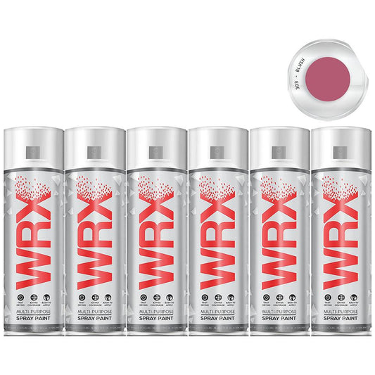 6X WRX Flat Blush Acrylic Spray Paint 400ml