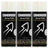 3X Canbrush C2 Gloss White Spray Paint 400ml