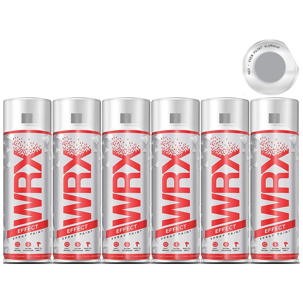 6X WRX Oven Aluminium Spray Paint 400ml