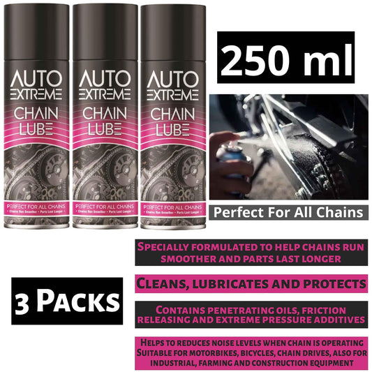 3X Chain Lube Spray 250ml