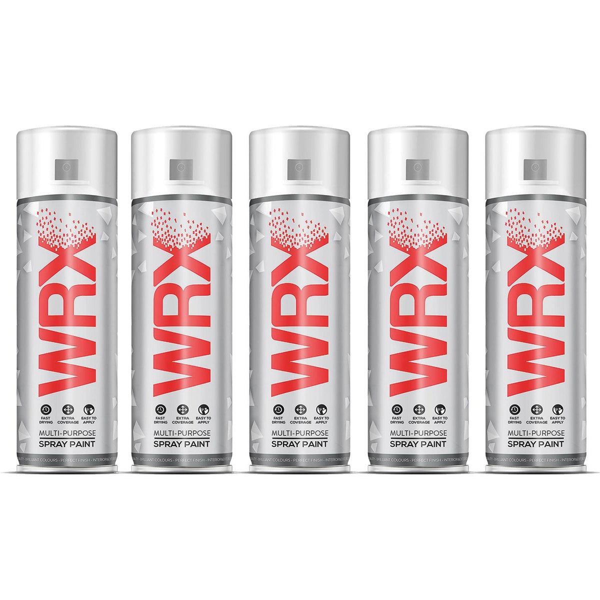 5X WRX Traffic White Spray Paints 400ml