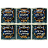 6X Hammerite Hammered Blue Paint 250ml