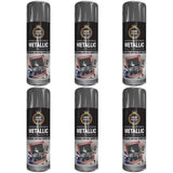 6X Paint Factory Paintgun Grey Metallic Spray Paint 400ml