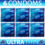 6X Mates Condoms Ultra Thin