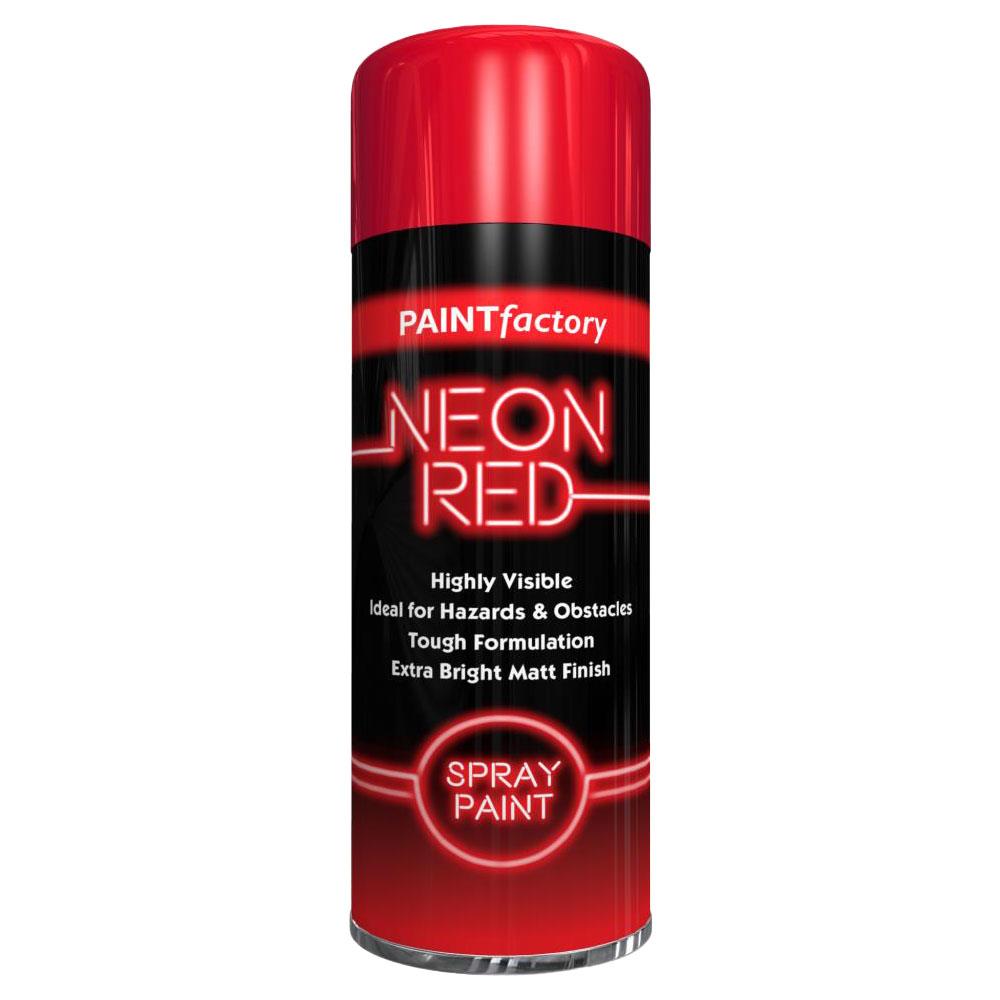 Paint Factory Red Fluorescent Neon Spray Paint 200ml