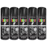 5X Paint Factory Jet Black Gloss Spray Paint 400ml