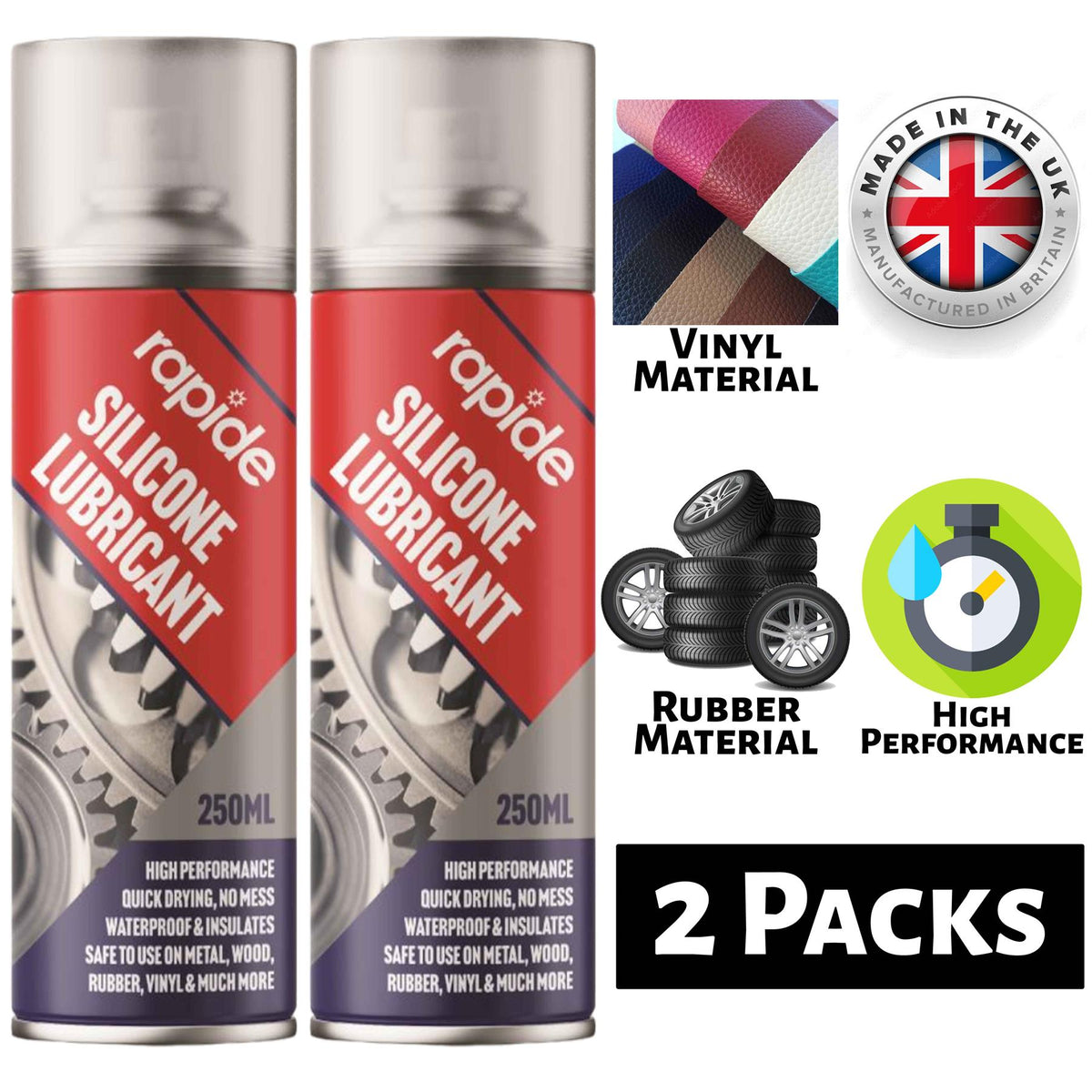 2X Rapide Silicone Lubricant 250ml