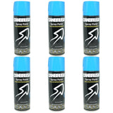 6X Canbrush C37 Light Blue Spray Paint 400ml